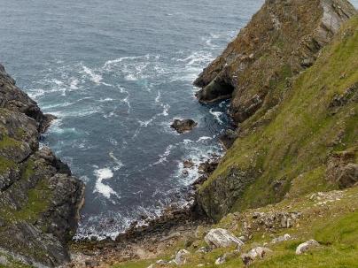 Baltasound Hotel, Muckle Flugga from Saxa Vord
