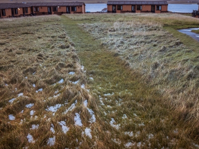 Baltasound Hotel, First snow of the year